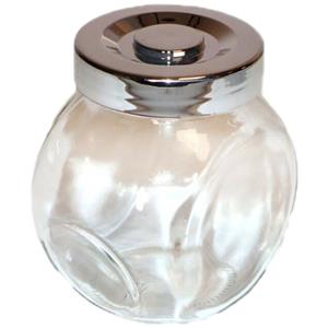 Kruidenpotje van glas met deksel 150ml - 6 x 8 x 8 cm -