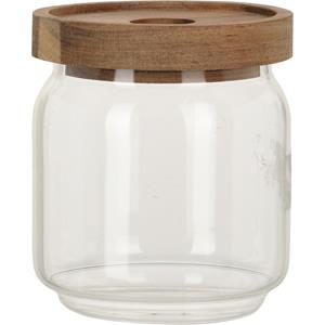 Excellent Houseware Glazen luxe keuken voorraadpot/voorraadbus 400 ml -