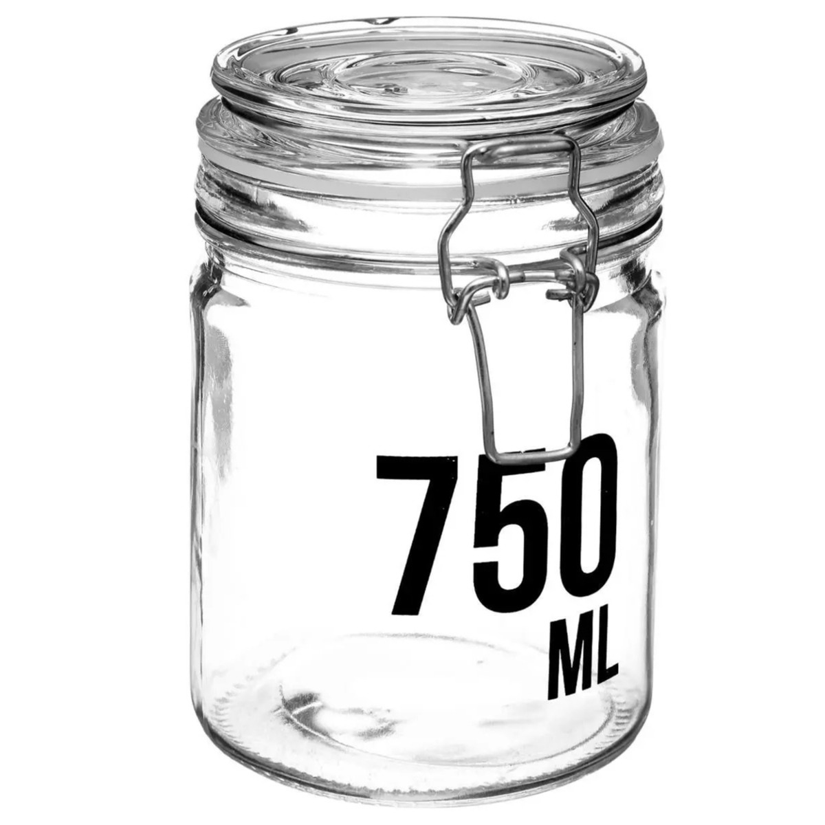 Secret de Gourmet Inmaakpot/voorraadpot 0,75L glas met beugelsluiting -