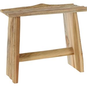 H&S Collection Krukje - plantentafel - teak hout - lichtbruin - x 20 x 35 cm -