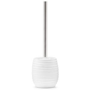 Zeller Wc-borstel met witte houder van polyresin 37,5 cm -