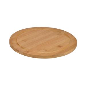 HI Bamboe broodplank/serveerplank/snijplank rond 25 cm -