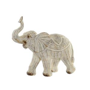 Items Olifant dierenbeeld - beige - polyresin - 27 x 12 x 24,5 cm - home decoratie -