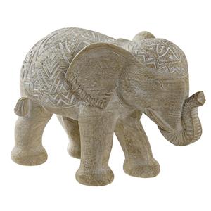 Items Olifant dierenbeeld - beige - polyresin - 28 x 13,5 x 18,5 cm - home decoratie -