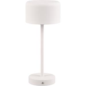 BES LED LED Tafellamp met Opbaadbare Batterijen - Trion Elf - 1.5W - Warm Wit 3000K - Mat Wit - Metaal