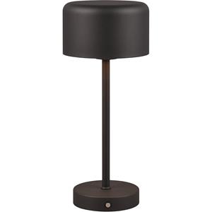 BES LED LED Tafellamp met Opbaadbare Batterijen - Trion Elf - 1.5W - Warm Wit 3000K - Mat Zwart- Metaal