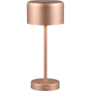 BES LED LED Tafellamp met Opbaadbare Batterijen - Trion Elf - 1.5W - Warm Wit 3000K - Coffee - Metaal