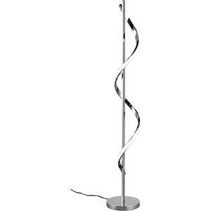BES LED LED Vloerlamp - Trion Annabel - 21.5W - Natuurlijk Wit 4000K - Dimbaar - Glans Chroom - Metaal
