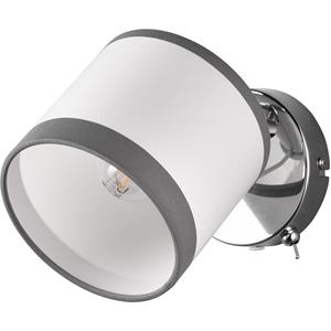 BES LED LED Wandlamp - Wandverlichting - Trion Vamos - E14 Fitting - Rond - Chroom - Metaal