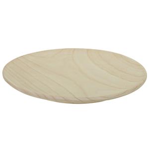 Othmar Decorations Kaarsenbord/decoratie schaal - hout - D27 x H2 cm -