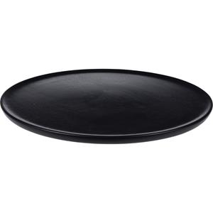 Merkloos Rond kaarsenbord/kaarsenplateau zwart hout D38 cm -