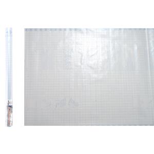 Privacy raamfolie - 45 cm x 2 - melkglas vierkantjes design - zelfklevend -