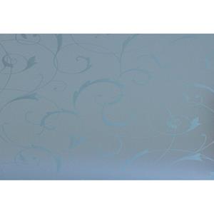 Wicotex Raamfolie ornament bloemen semi transparant 45 cm x 2 meter statisch -