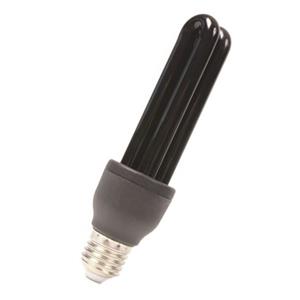 1x Black light reserve spaarlampen met grote fitting E27 25 Watt -