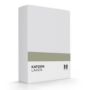 Zavelo Laken Basics Licht Grijs (Katoen)-1-persoons (150x250 cm)