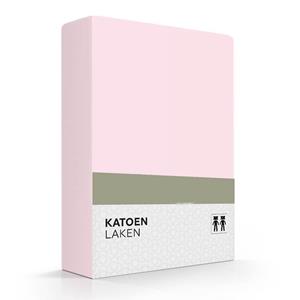 Zavelo Laken Basics Roze (Katoen)-1-persoons (180x290 cm)