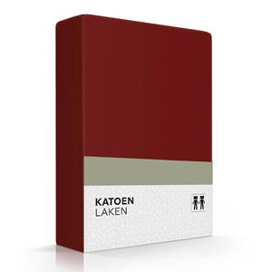 Zavelo Laken Basics Bordeaux (Katoen)-1-persoons (180x290 cm)