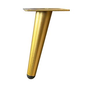 Furniture Legs Europe Messing look stalen retro tapse meubelpoot 15 cm