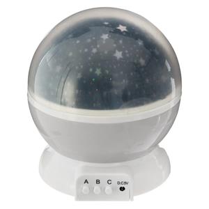 Atmosphera Nachtlamp sterren projector - 3 standen - 360 graden - galaxy projector sterrenhemel - grijs -