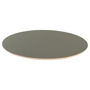 Vega Tafelblad Duneo rond; 100x2.5 cm (ØxH); antraciet; rond