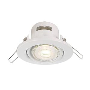 dekolight Deko Light Deneb 110015 Deckeneinbauring LED, Halogen GU10 50W Verkehrsweiß (RAL 9016)