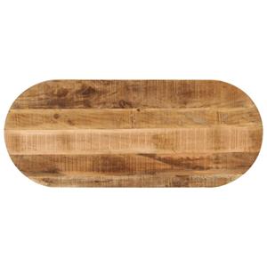 VidaXL Tafelblad ovaal 120x50x3,8 cm massief ruw mangohout