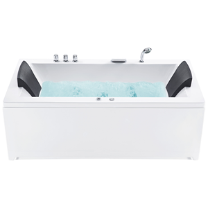 BELIANI Whirlpool wit 183 x 90 cm linkszijdig VARADERO