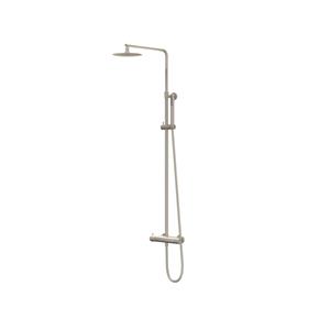 IVY Bond Regendoucheset 1 opbouw, 20cm slim hoofddouche, staafmodel handouche Geborsteld nickel PVD