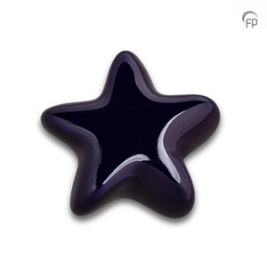 Urnwebshop Keramische Mini Ster Urn Asteri Glansblauw (0.05 liter)