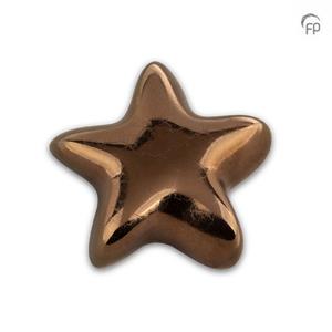 Urnwebshop Keramische Mini Ster Urn Asteri Glansbrons (0.05 liter)