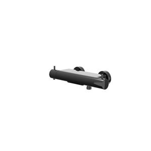 IVY Bond Badthermostaatkraan opbouw cooltouch met cascade uitloop Zwart chroom PVD 6301057