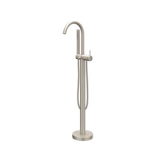 IVY Bond Badmengkraan vrijstaand met draaibare uitloop, slang 150cm en Staafhanddouche Geborsteld nickel PVD 6303063