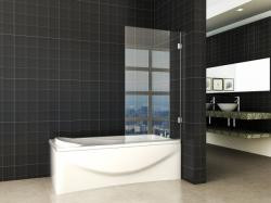 Aqua Splash profielloze draaibare badwand 800x1500 6 mm NANO 