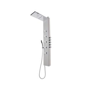 Sapho Douchepaneel  Soul 200 150x21 cm Thermostatisch Vierkant Aluminium 