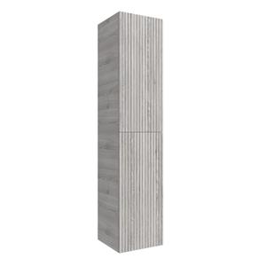 Muebles Raya kolomkast ribbelfront 160cm eiken grijs