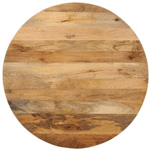 VidaXL Tafelblad rondØ 70x3,8 cm massief ruw mangohout