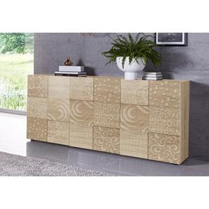LC Dressoir Miro Breedte 181 cm met decoratieve zeefdruk