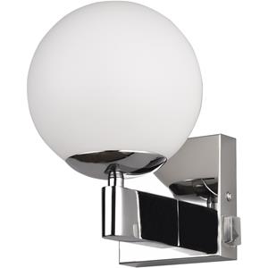 BES LED LED Wandlamp - Wandverlichting - Trion Aluk - E14 Fitting - Rond - Chroom - Metaal