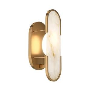 Maytoni wandlamp Marmo, goud, metaal/steen, hoogte 30,5 cm