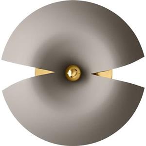 AYTM Wandleuchte Cycnus, taupe, Ø 45 cm, Stecker, Alu, E27
