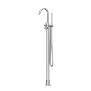 Badmengkraan IVY Concord Vrijstaand Met Draaibare Uitloop Slang 150 cm En Staaf Handdouche Geborsteld RVS316