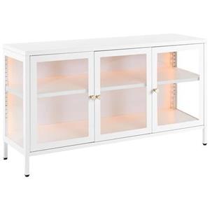 Beliani  NEWPORT - Sideboard LED - Wit - Staal