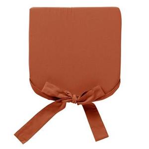 Dutch Decor  JAVA - Stoelkussen met lint Potters Clay 40x40 cm - oran