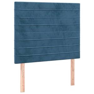 VidaXL Hoofdborden 2 st 90x5x78|88 cm fluweel donkerblauw