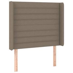 VidaXL Hoofdbord LED 93x16x118|128 cm stof taupe