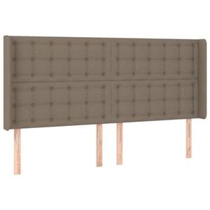 VidaXL Hoofdbord LED 163x16x118|128 cm stof taupe