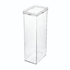 IDesign  Voorraadbus met Deksel, 10.2 x 15.2 x 30.8 cm, 3.5 L, Kunsts