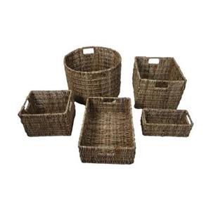 HSM Collection HSM -  -Mandenset - Ø47x30 - Naturel - Bananenblad - Set