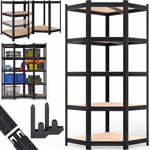 Monzana Stellingen voor zwaar gebruik Zwart 180x70x40cm gegalvaniseerd 875kg