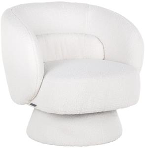 Draaifauteuil Senna white furry